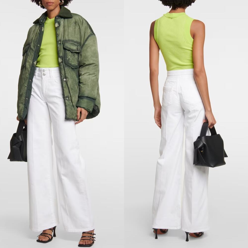 Frame - Triple Binding Wide Leg in White - Women's 32